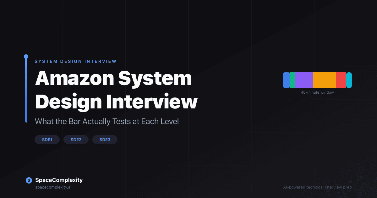 Amazon System Design Interview: What the Bar Actually Tests at Each Level