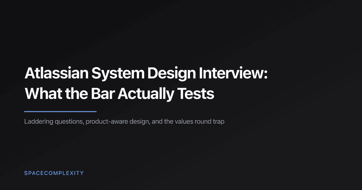 Atlassian System Design Interview: What the Bar Actually Tests