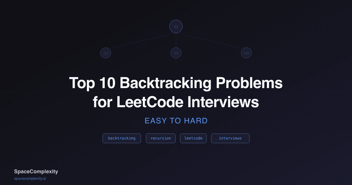 Top 10 Backtracking Problems for LeetCode Interviews (Easy to Hard)