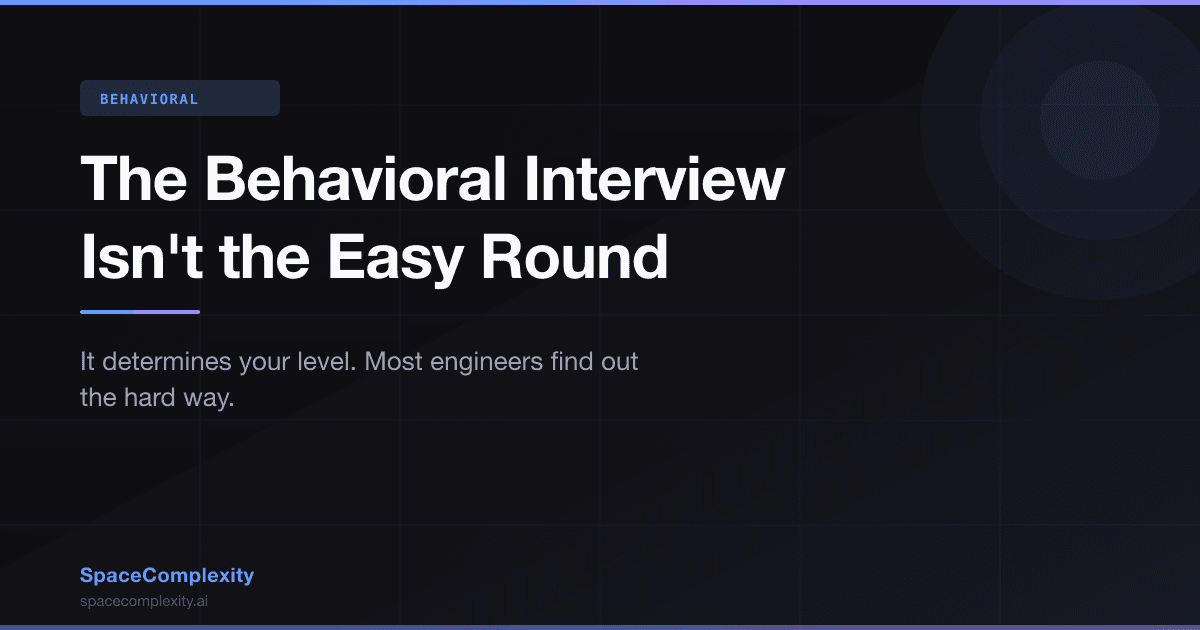 The Software Engineer Behavioral Interview Isn't a Culture Fit Screen