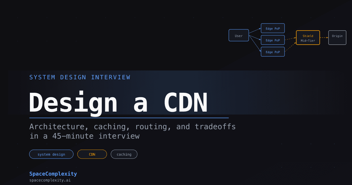 Design a CDN: The System Design Interview Walkthrough