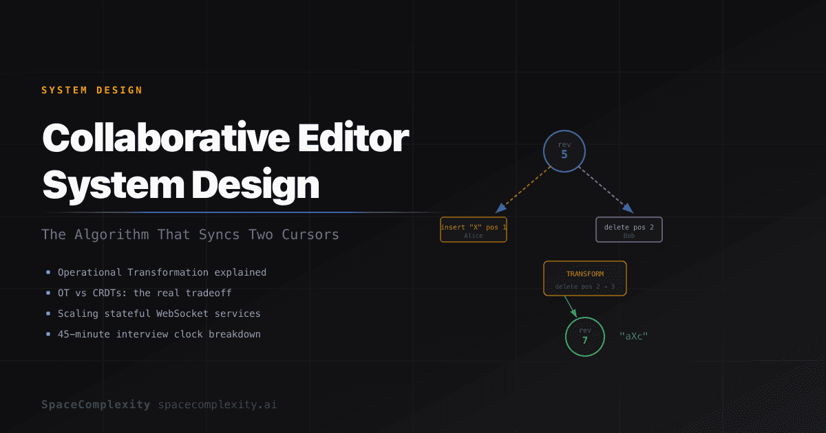 Collaborative Editor System Design: The Algorithm That Syncs Two Cursors