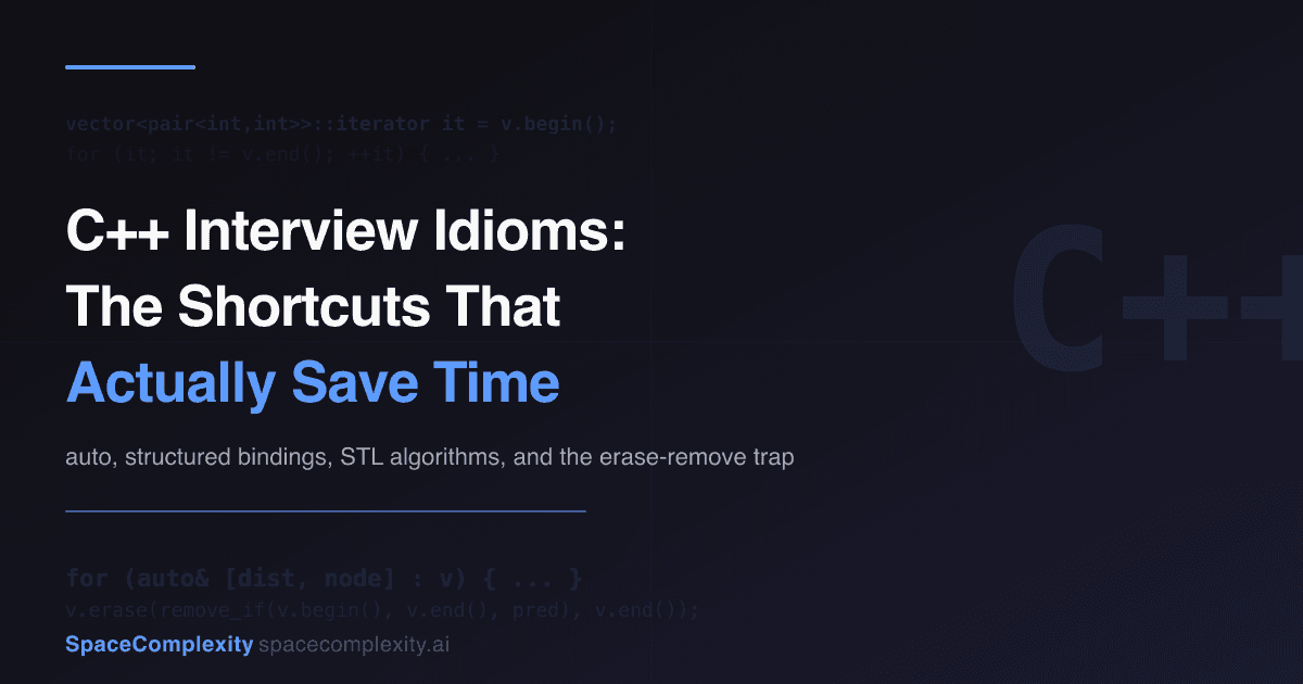 C++ Interview Idioms: The Shortcuts That Actually Save Time