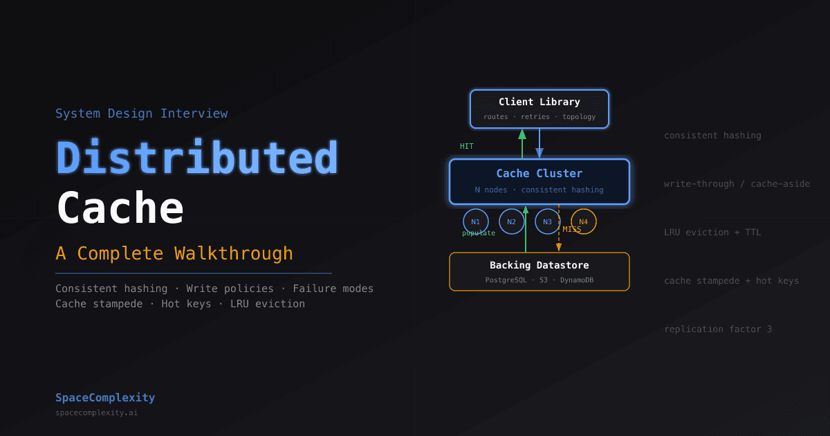 Distributed Cache System Design: A Complete Interview Walkthrough