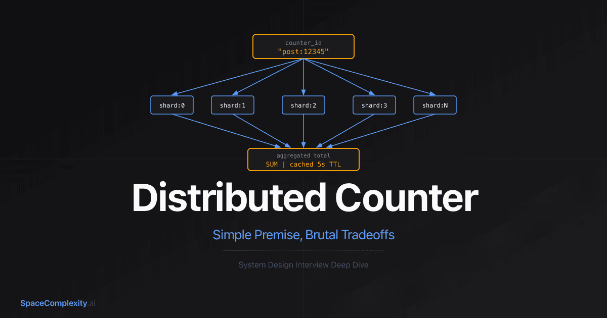Design a Distributed Counter: Simple Premise, Brutal Tradeoffs
