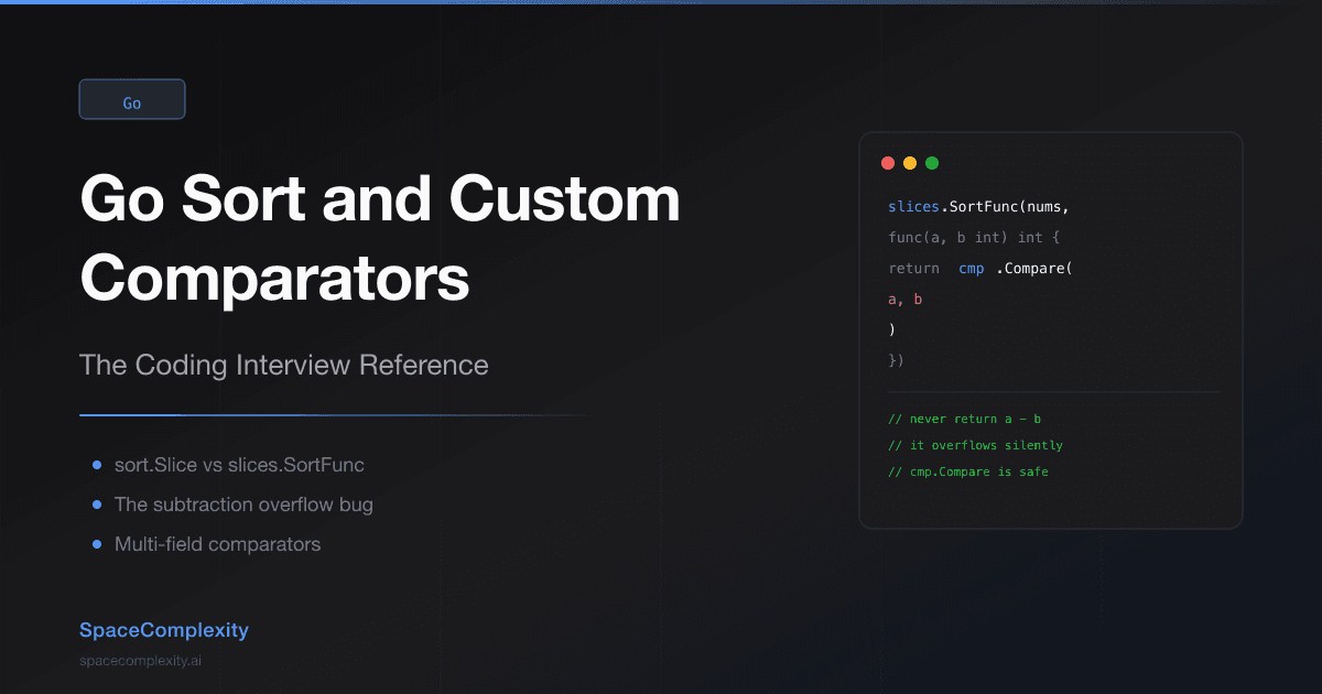 Go Sort and Custom Comparators: The Coding Interview Reference