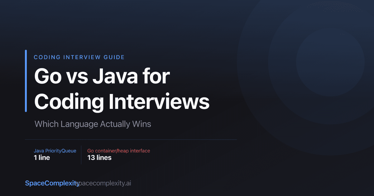 Go vs Java for Coding Interviews: Which Language Actually Wins