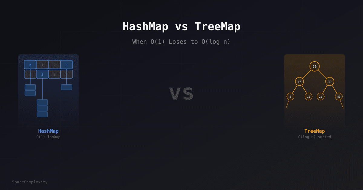 HashMap vs TreeMap: When O(1) Loses to O(log n)
