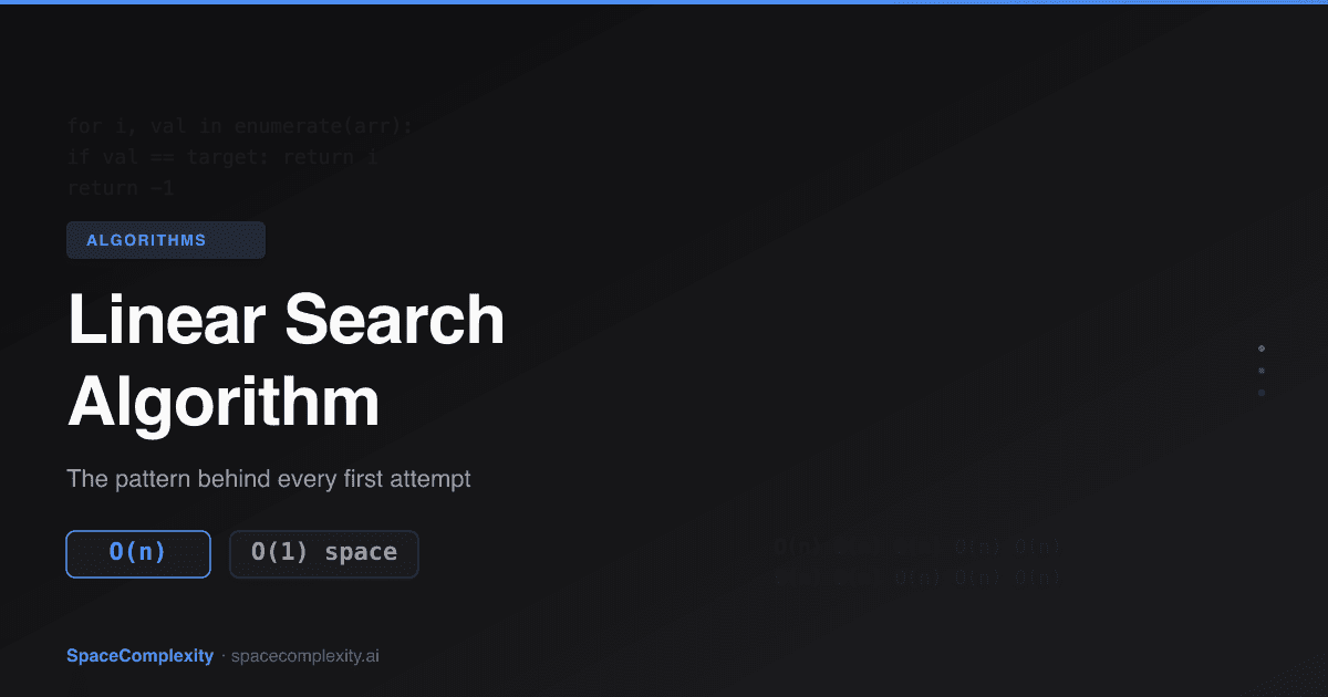 Linear Search Algorithm: The Pattern Behind Every First Attempt