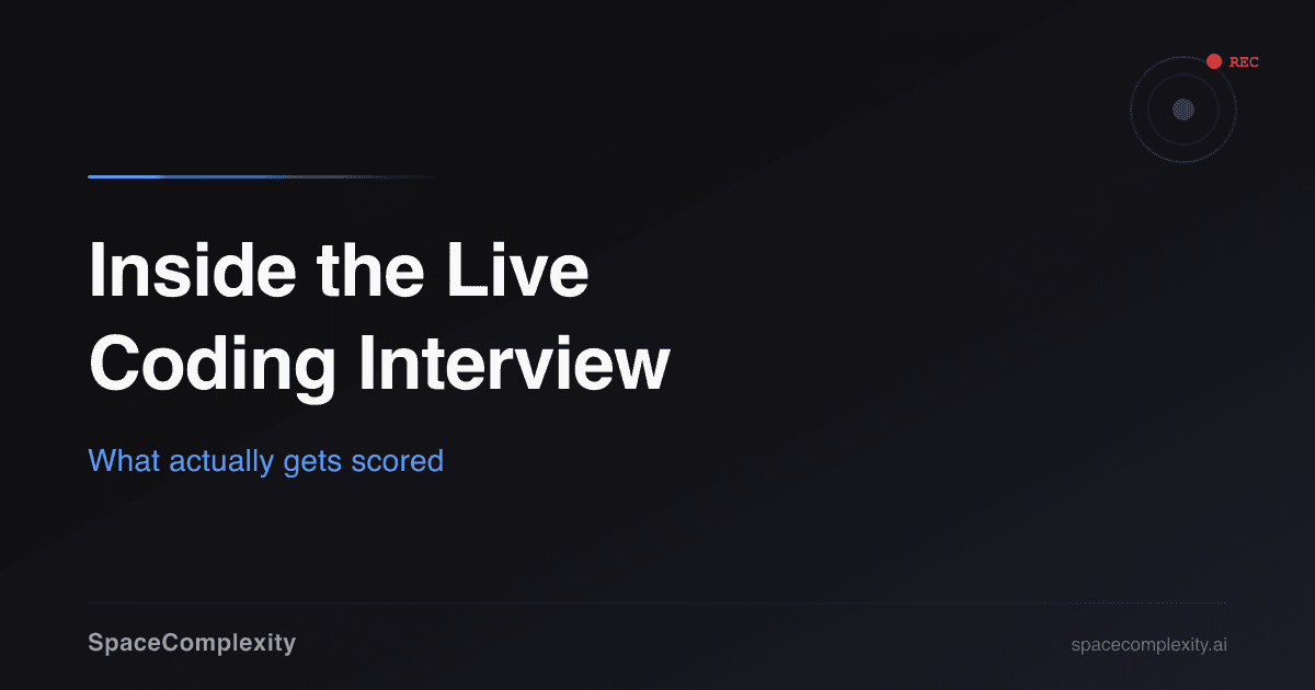 Inside the Live Coding Interview: What Actually Gets Scored
