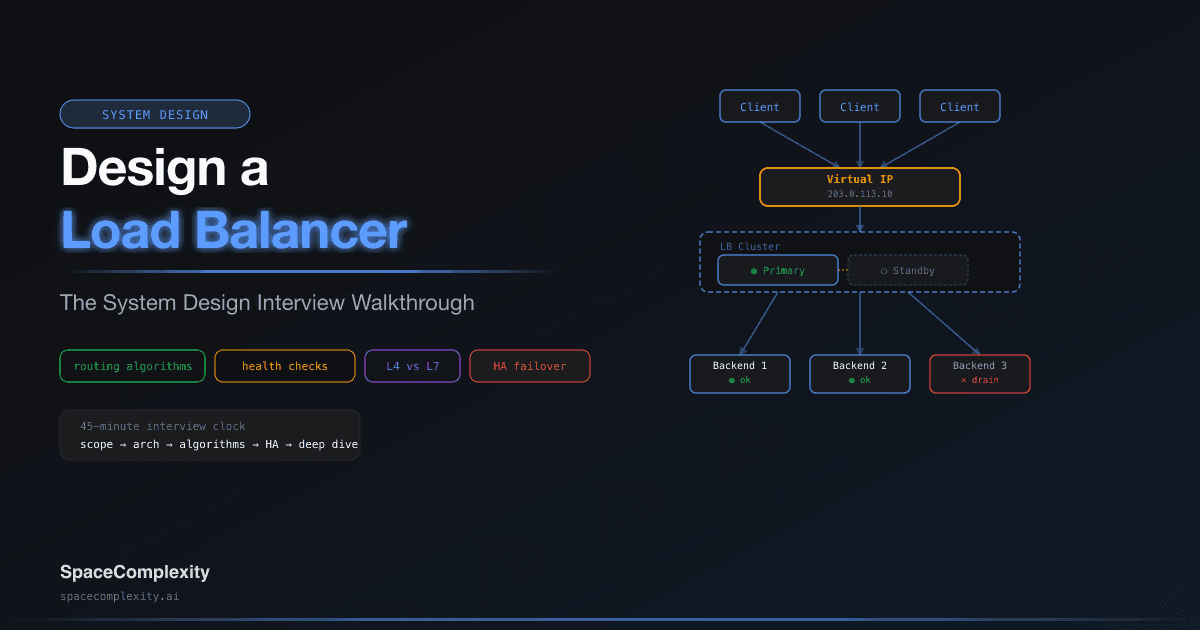 Design a Load Balancer: The System Design Interview Walkthrough