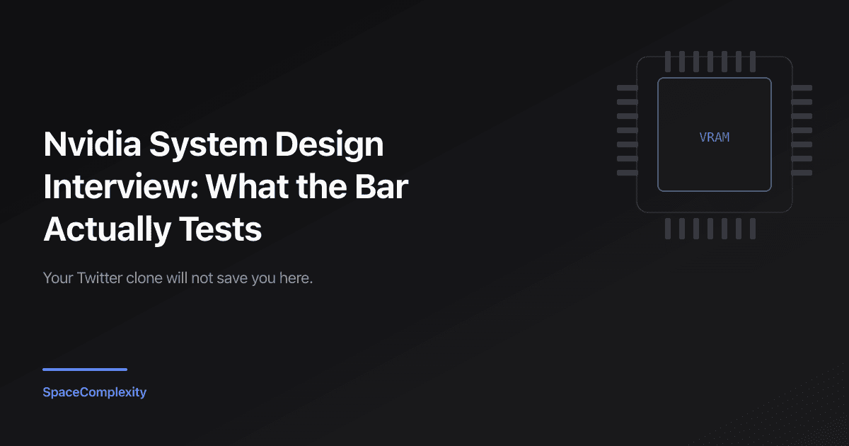 Nvidia System Design Interview: What the Bar Actually Tests