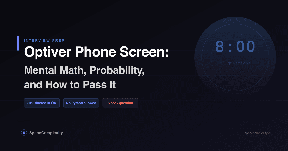 Optiver Phone Screen: Mental Math, Probability, and How to Pass It