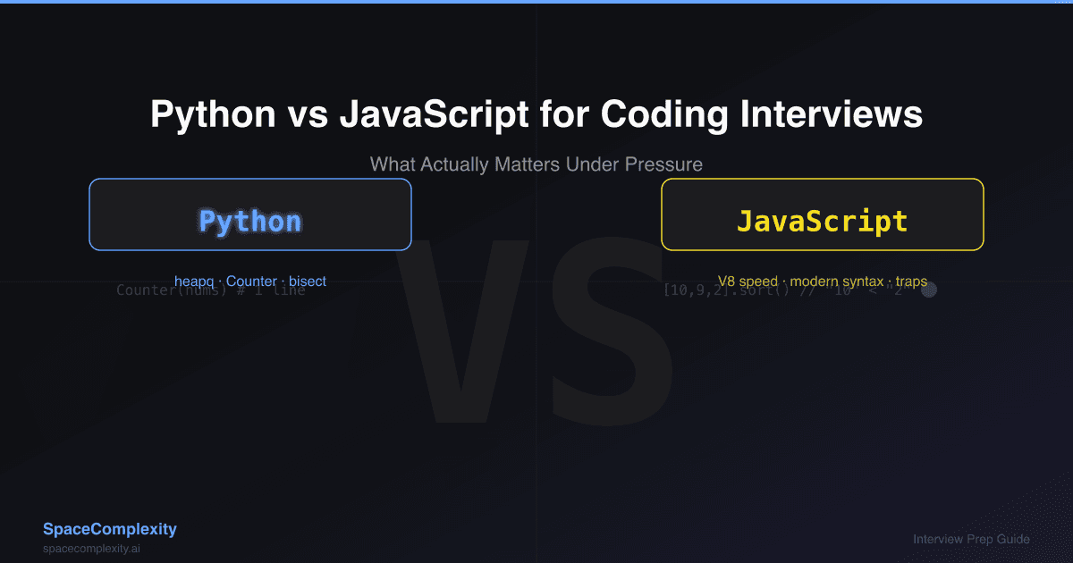 Python vs JavaScript for Coding Interviews: What Actually Matters