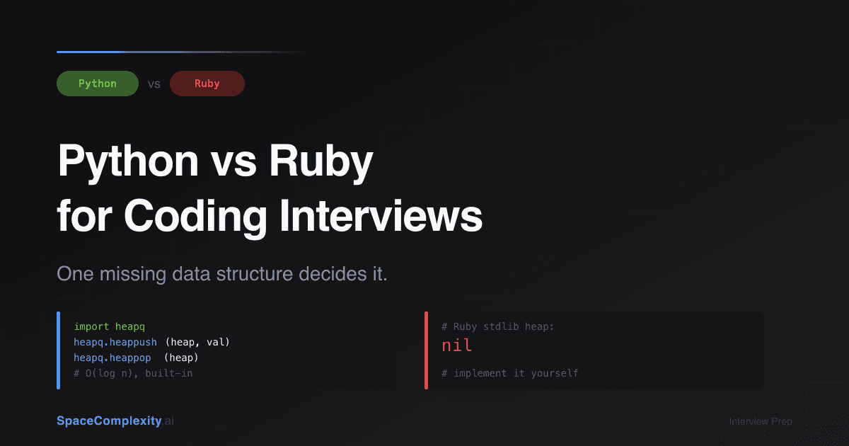 Python vs Ruby for Coding Interviews: One Missing Data Structure Decides It