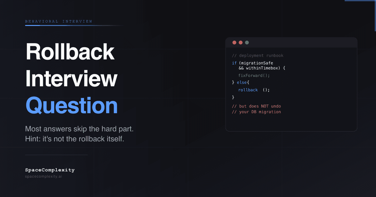 Rollback Interview Question: Most Answers Skip the Hard Part