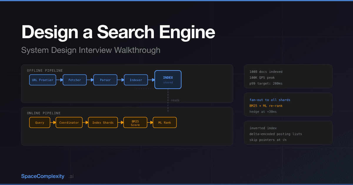 Design a Search Engine: The System Design Interview Walkthrough