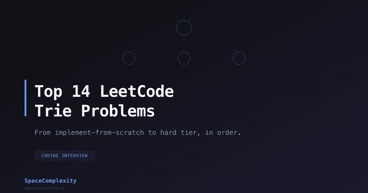 Top 14 LeetCode Trie Problems for Coding Interviews