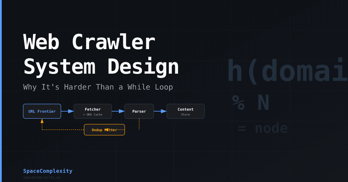Web Crawler System Design: Why It's Harder Than a While Loop
