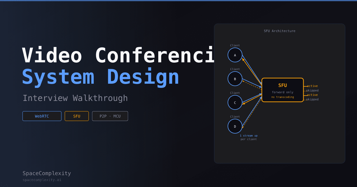 Design Zoom: The Video Conferencing System Design Interview