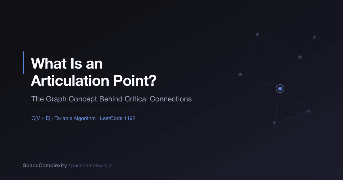 What Is an Articulation Point? The Graph Concept Behind Critical Connections