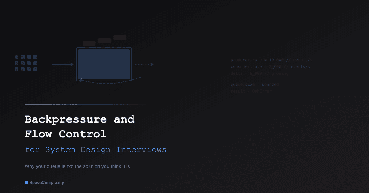 Backpressure and Flow Control for System Design Interviews