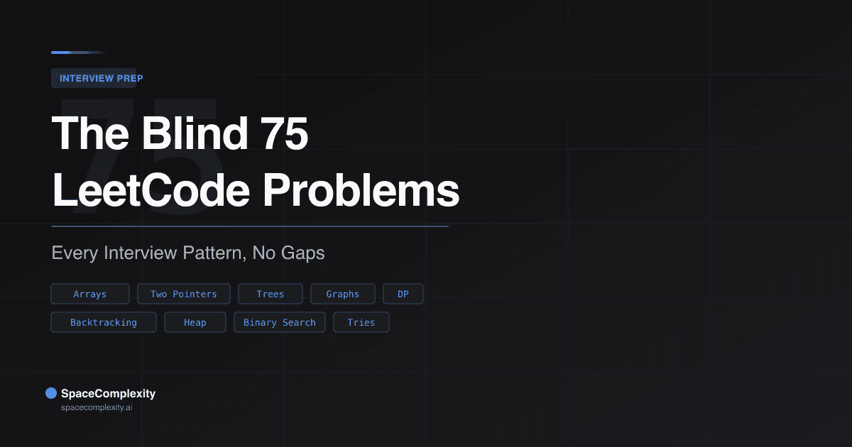 The Blind 75 LeetCode Problems: Every Interview Pattern, No Gaps