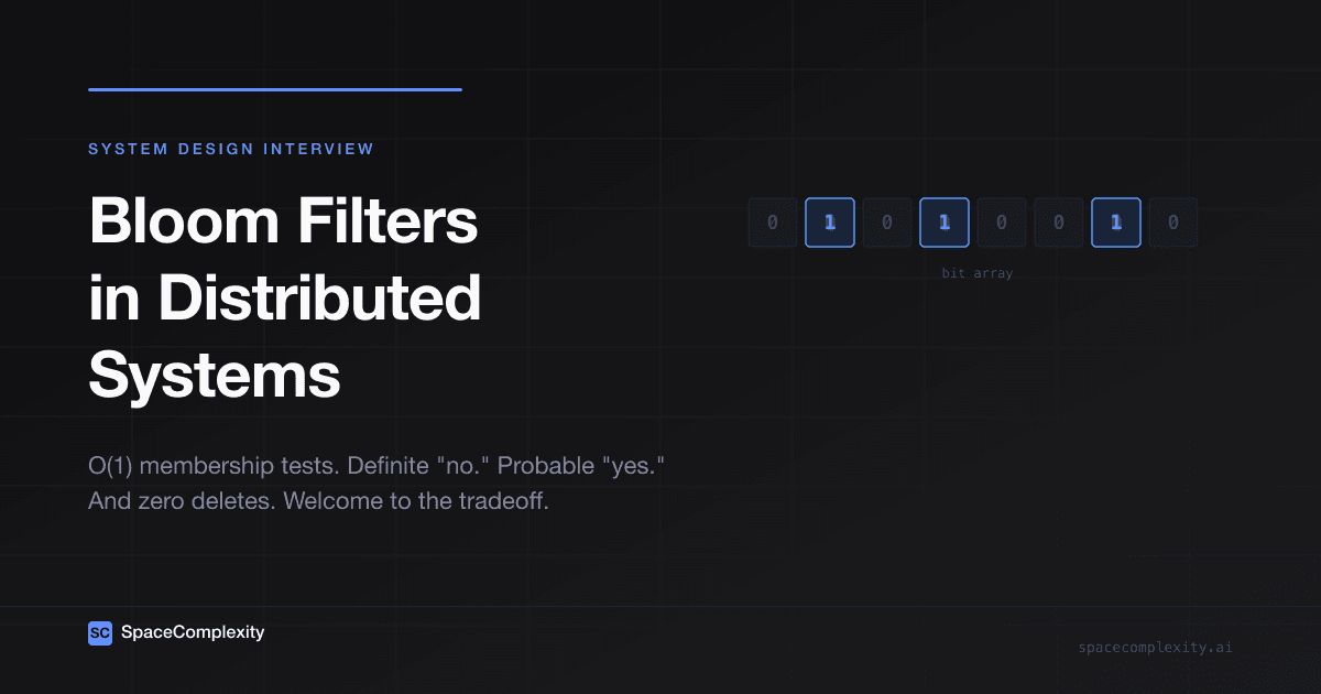 Bloom Filters in Distributed Systems: The System Design Interview Guide