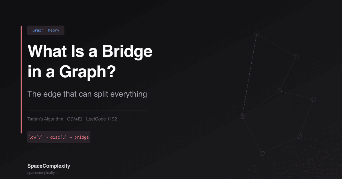 What Is a Bridge in a Graph? The Edge That Can Split Everything