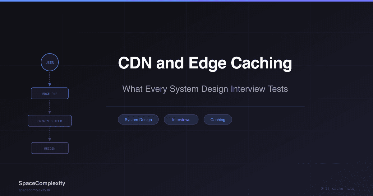 CDN and Edge Caching: What Every System Design Interview Tests