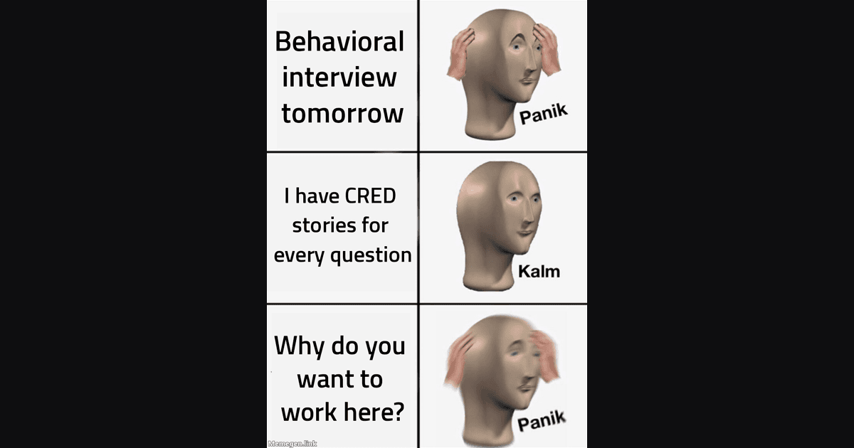 CRED Behavioral Interview Questions: Five Themes, Every Answer