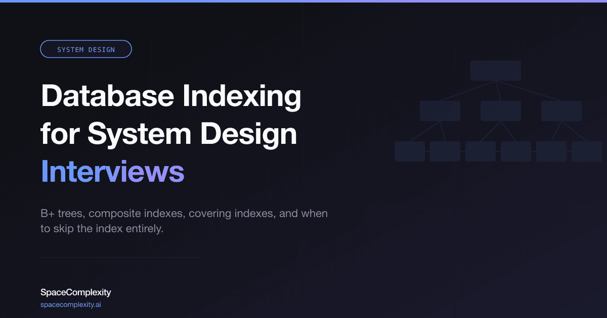 Database Indexing for System Design Interviews: The Full Guide