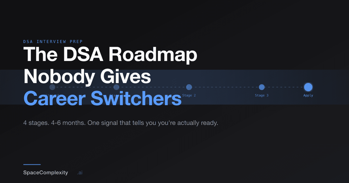 The DSA Roadmap Nobody Gives Career Switchers