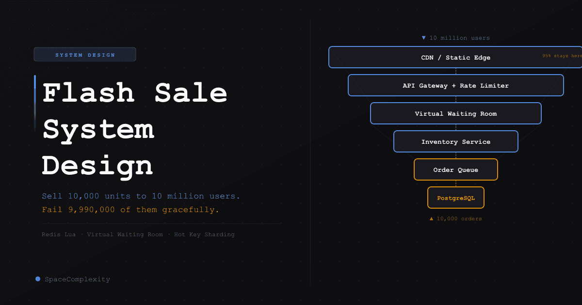 Flash Sale System Design: Sell 10,000 Units to 10 Million Users