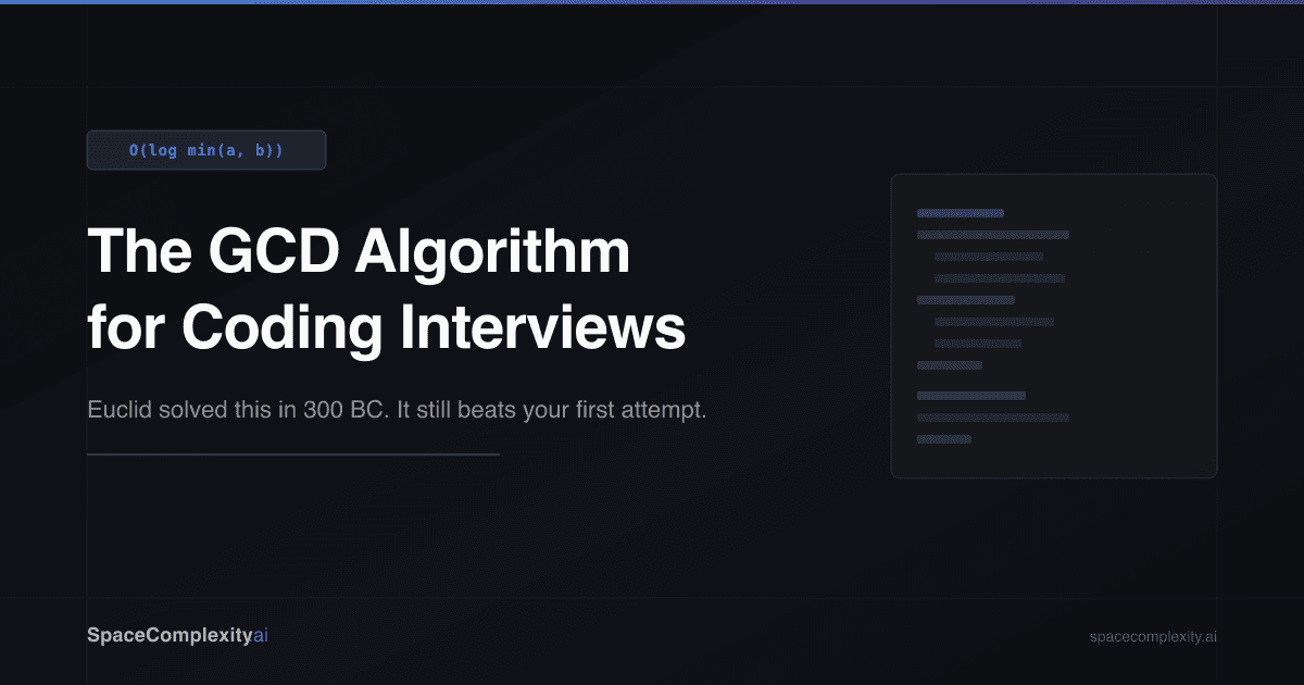 What Is the GCD Algorithm? Greatest Common Divisor for Coding Interviews