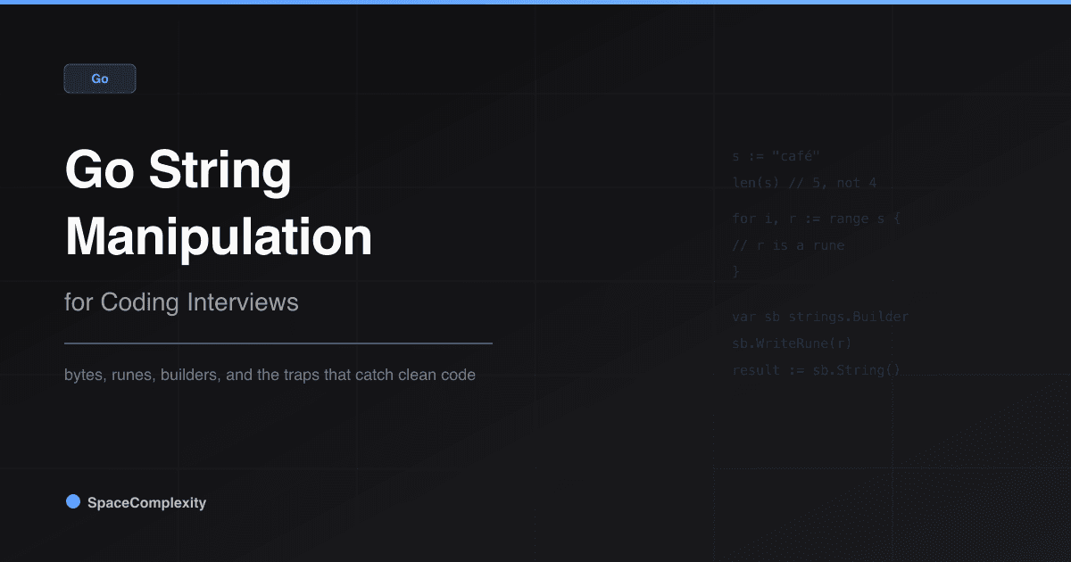 Go String Manipulation for Coding Interviews: The Reference Guide