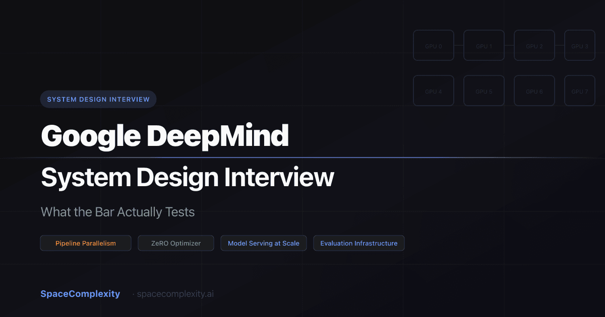Google DeepMind System Design Interview: What the Bar Actually Tests