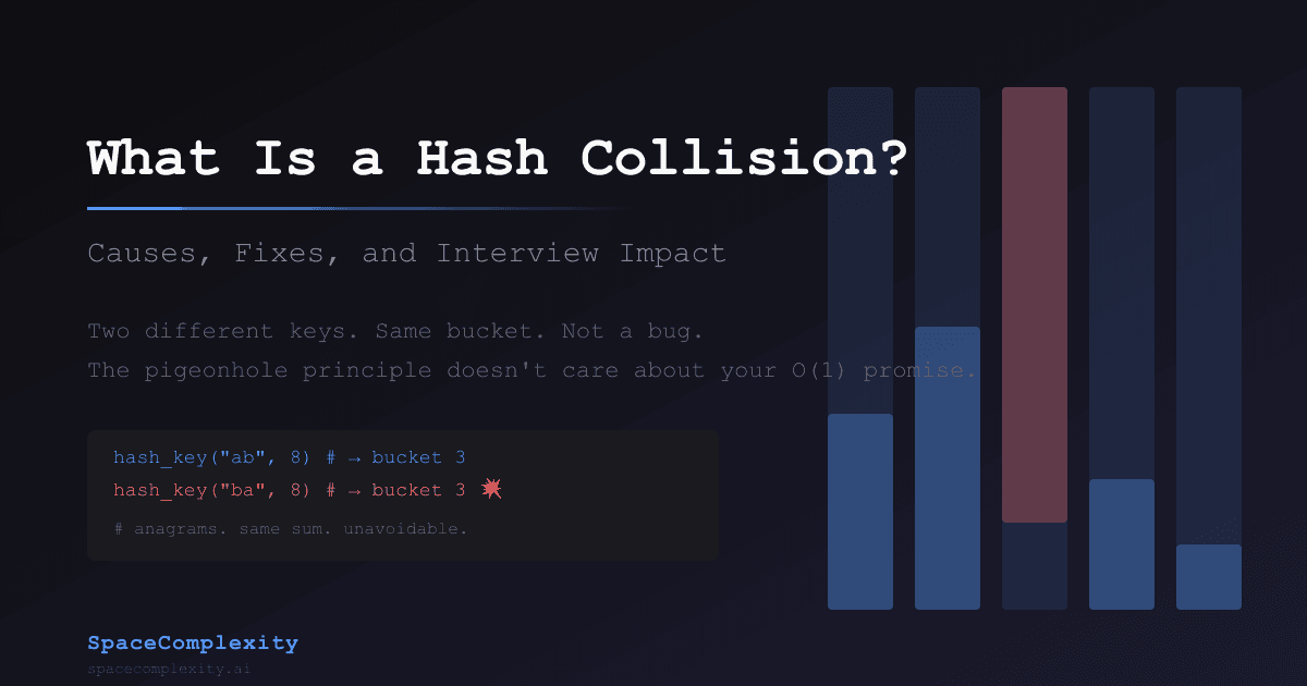 What Is a Hash Collision? Causes, Fixes, and Interview Impact