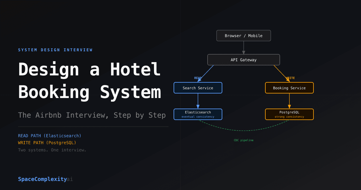 Design a Hotel Booking System: The Airbnb Interview, Step by Step