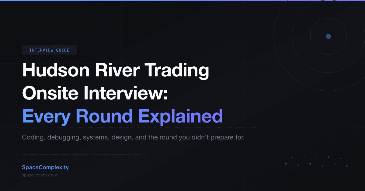 Hudson River Trading Onsite Interview: Every Round Explained