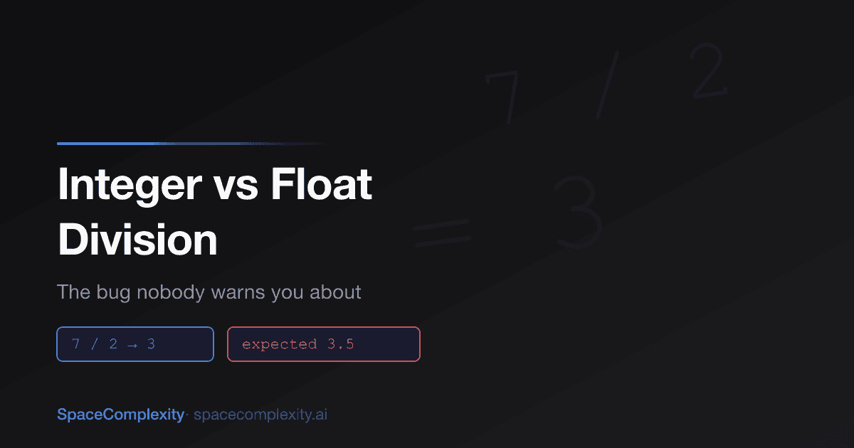 Integer vs Floating Point Division: The Bug Nobody Warns You About