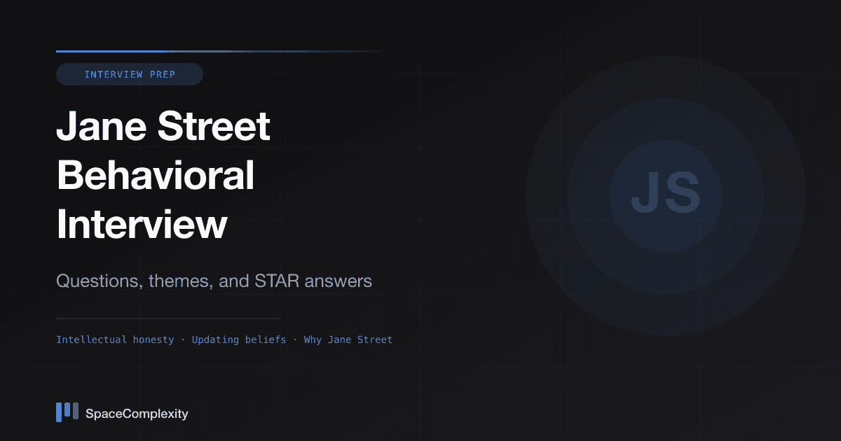 Jane Street Behavioral Interview Questions: Themes and STAR Answers