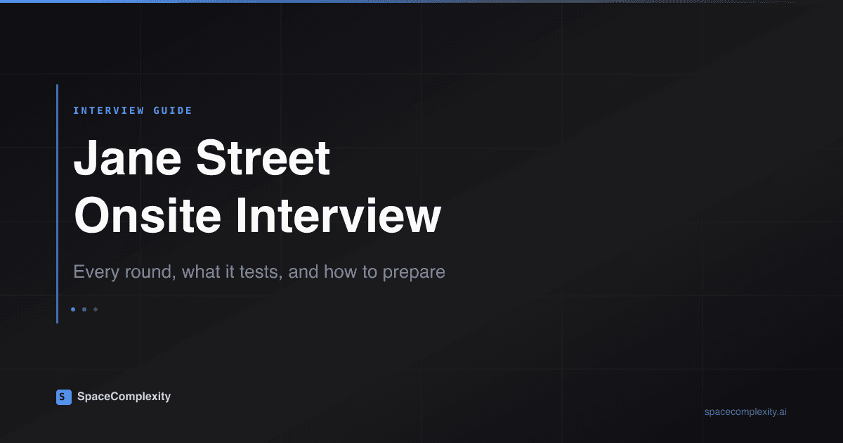 Jane Street Onsite Interview: Every Round, What It Tests