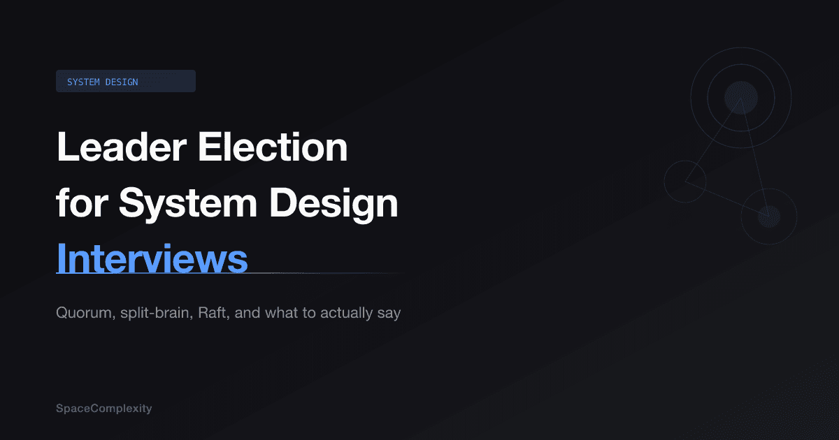 Leader Election for System Design Interviews: The Full Guide