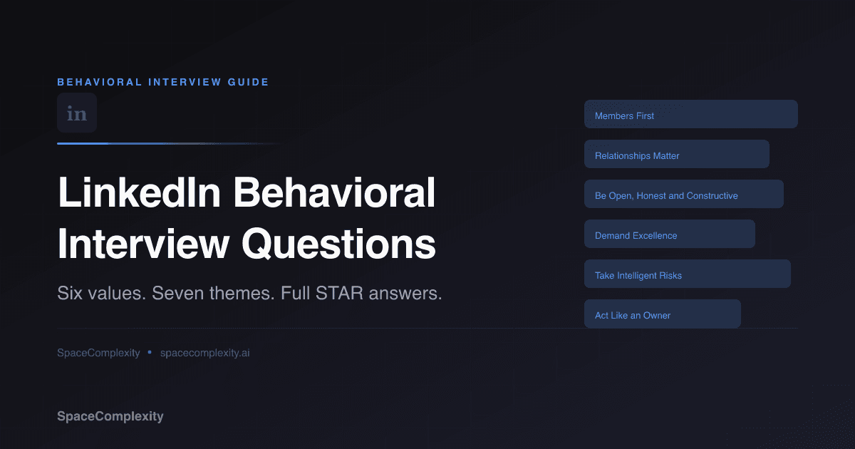 LinkedIn Behavioral Interview Questions: Themes and STAR Answers