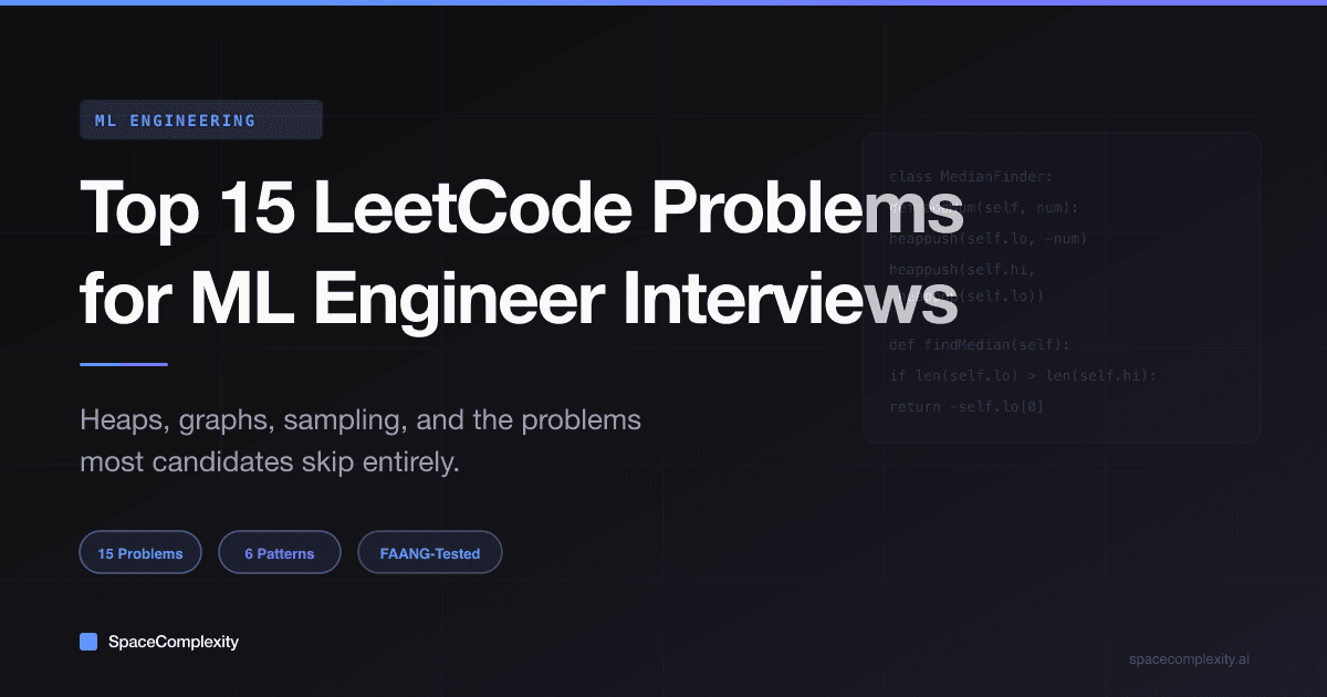 Top 15 LeetCode Problems for Machine Learning Engineer Interviews