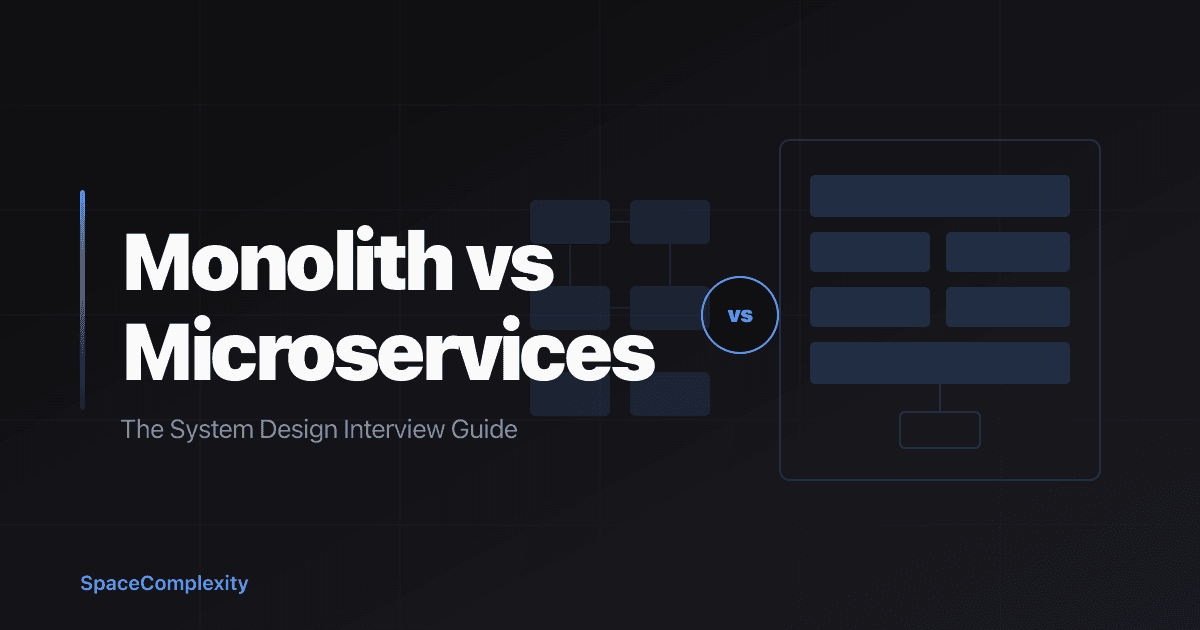 Monolith vs Microservices: The System Design Interview Guide