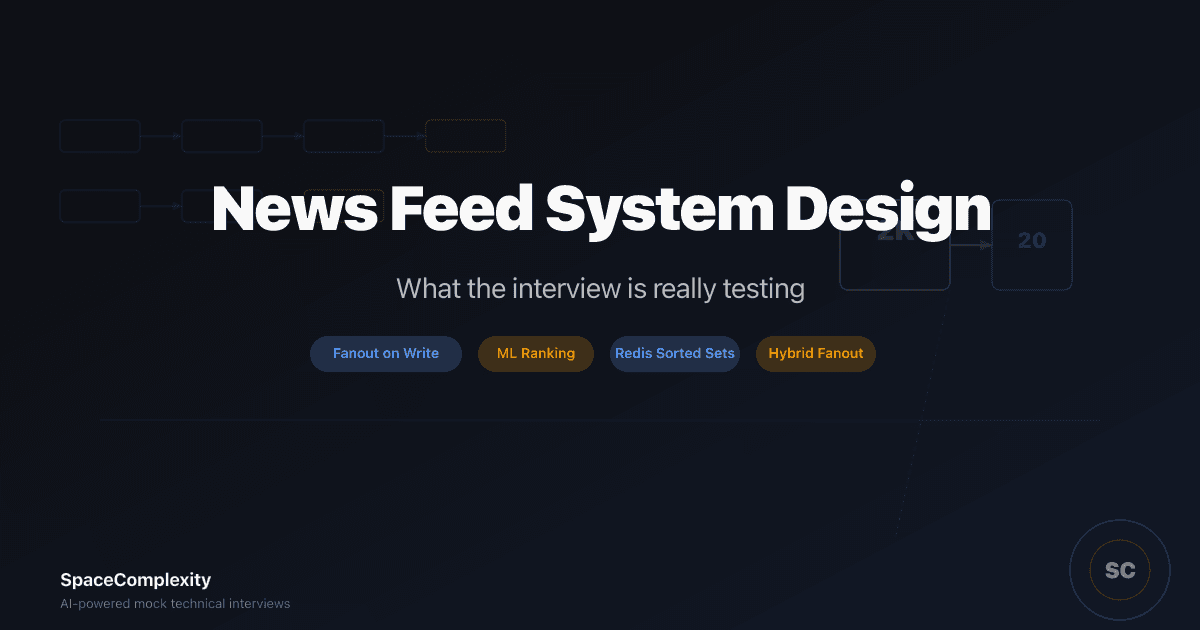 Design a News Feed System: What the Interview Is Really Testing