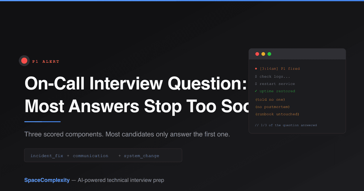 On-Call Interview Question: Most Answers Stop Too Soon