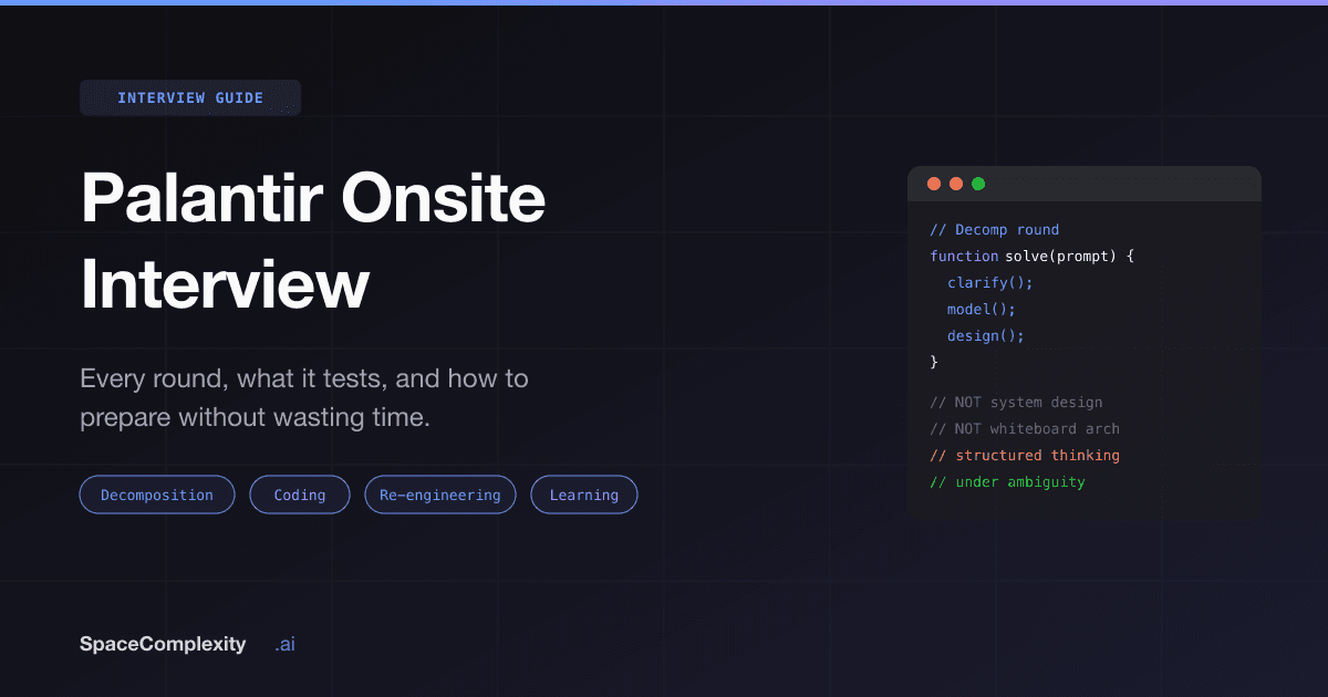 Palantir Onsite Interview: Every Round, What It Tests, and How to Prepare